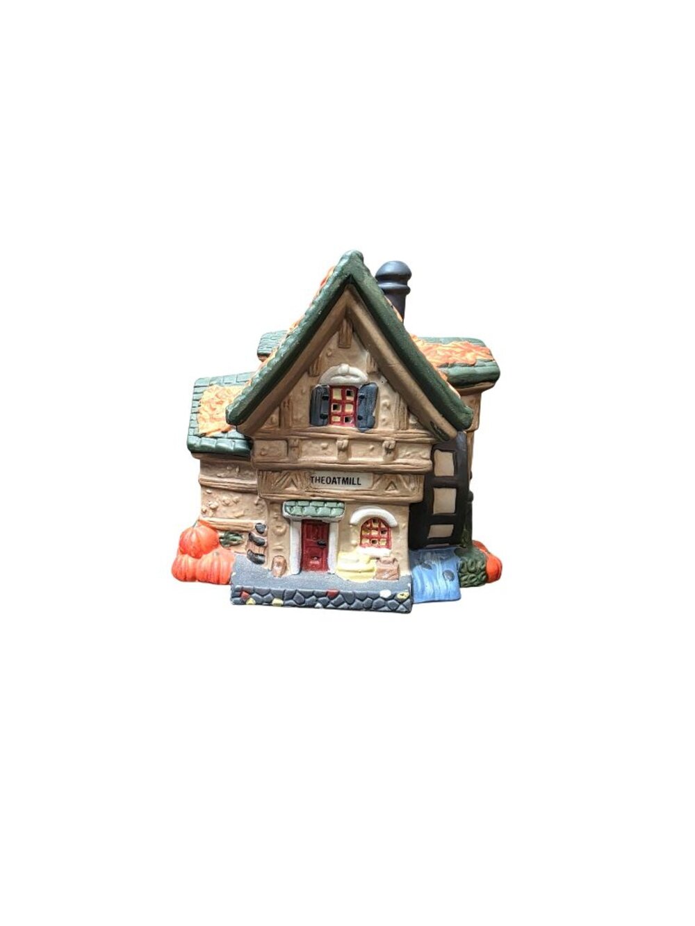 Vintage Santa's Workbench Victorian Series Village House The Oat Mill